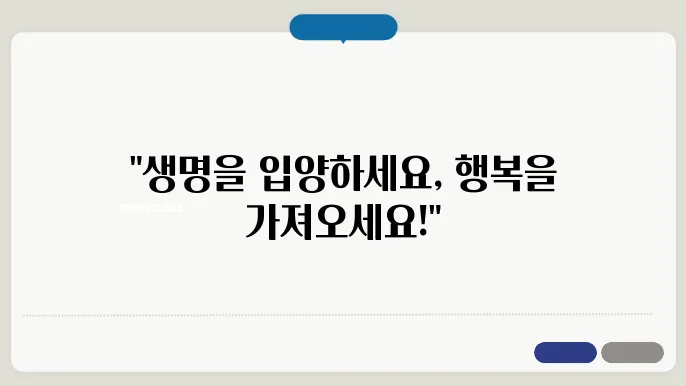입양 가능한 다양한 반려동물