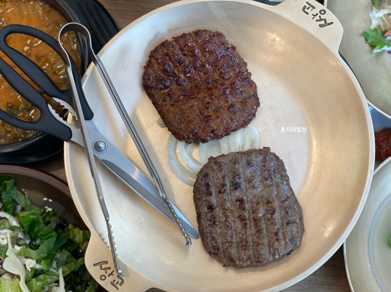 아산 맛집 쌍교 숯불갈비 평일 점심특선 - 한우 떡갈비