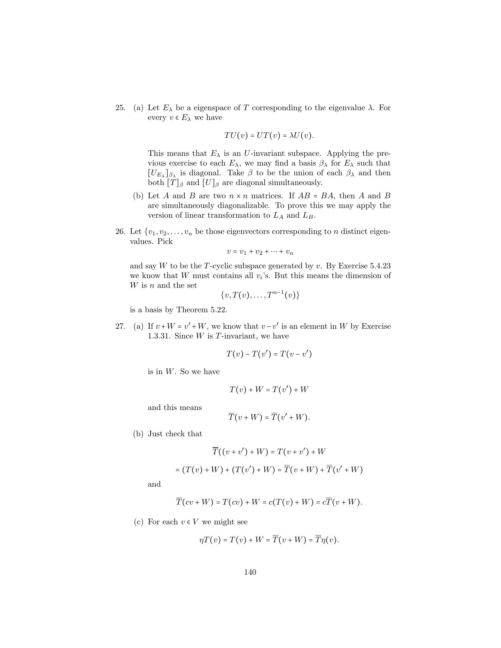 Solutions To Linear Algebra Stephen H Friedberg Fourth Edition Chapter 5