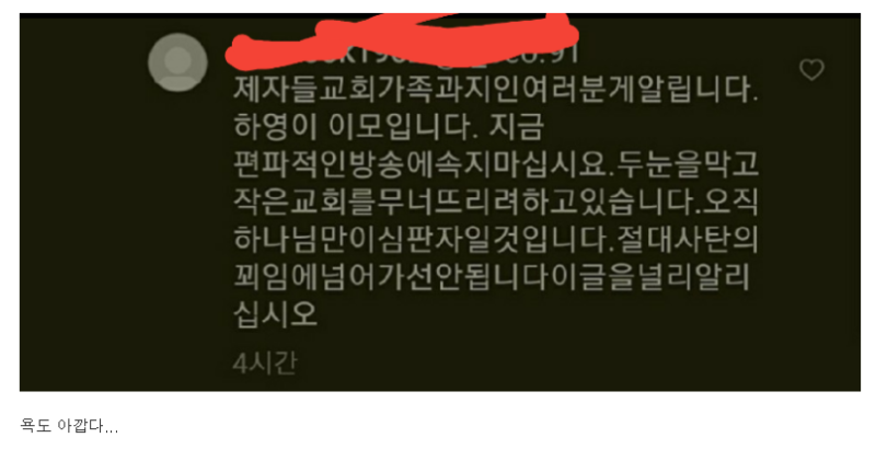 정인이 양모의 이모가 올린 글