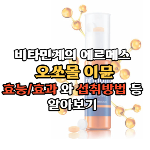 오쏘몰 이뮨 효능효가와 섭취방법 등 알아보기