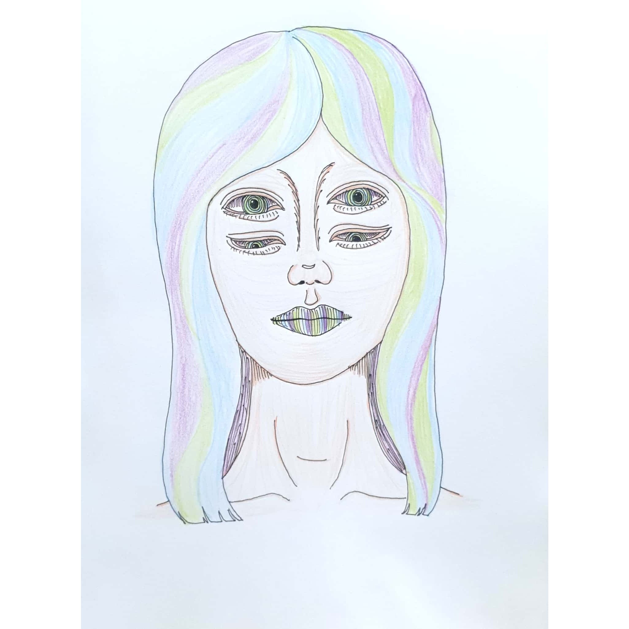  Want to say 무언가 말하길 원한다 / 일러스트 그림 드로잉 / 인물화 그리기