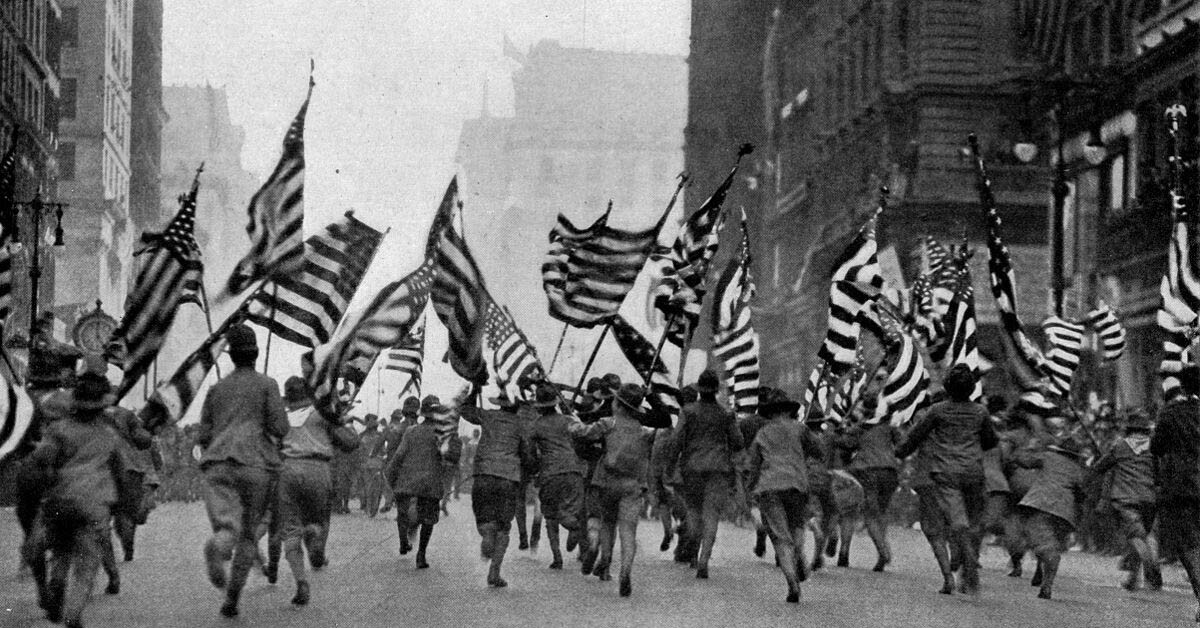 제1차 세계대전 미국 전쟁 참전 시위