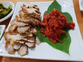 두부젓국 두부수육 두부삼합
