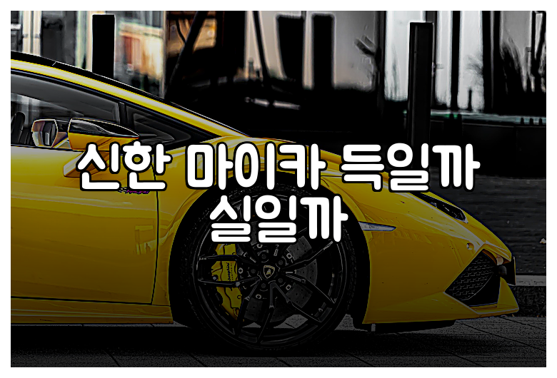신한 마이카 득일까 실일까