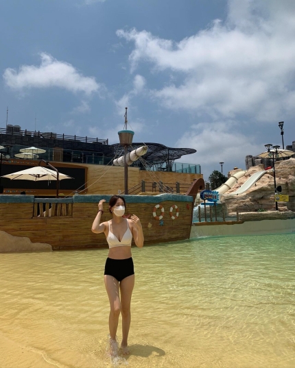  이지혜 임신 맞나? 임신부중 제일 날씬 비키니