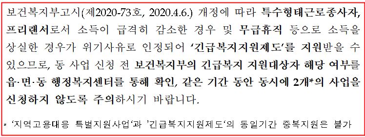 인천 광역시 특수 형태 근로 종사자 프리랜서 무급휴직 근로자 생계비 지원금 신청방법
