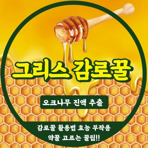  감로꿀 효능 그리스 감로꿀 부작용 섭취 시 주의사항 감로꿀 먹는 법/약꿀 고르는 꿀팁!!
