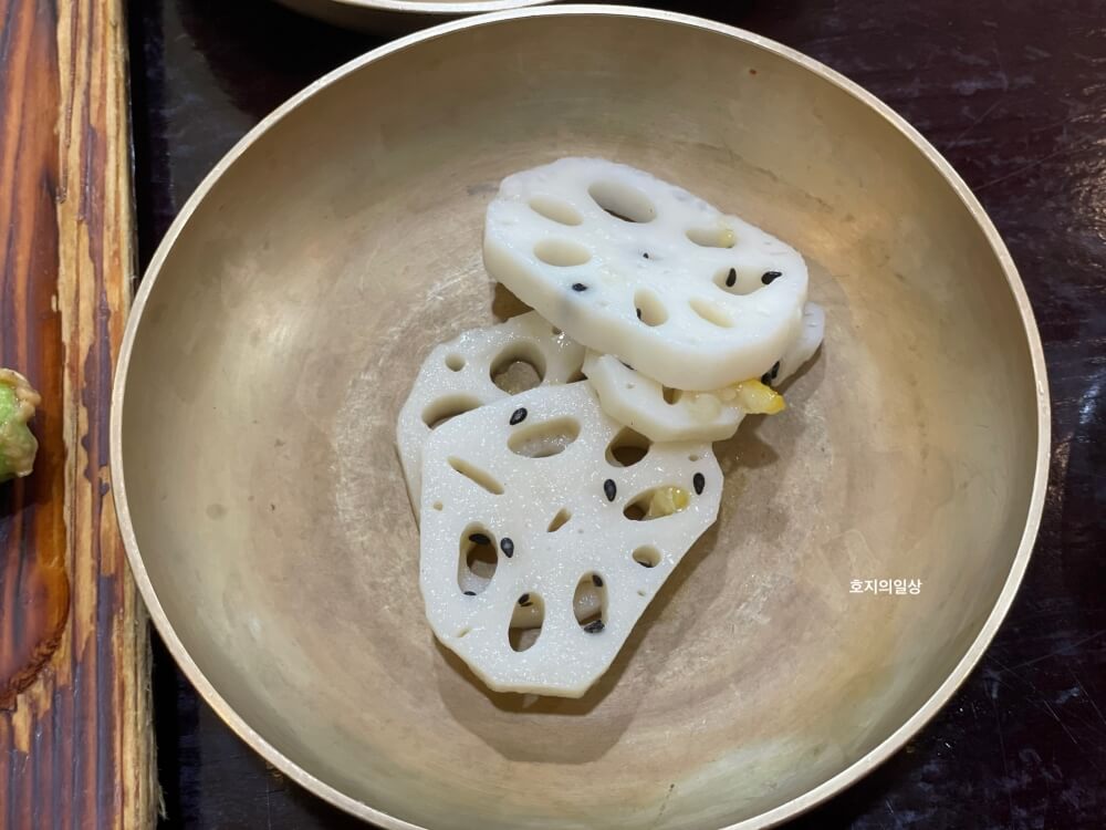 의왕 백운호수 맛집 자연 담은 밥상 백운재 - 유자 연근