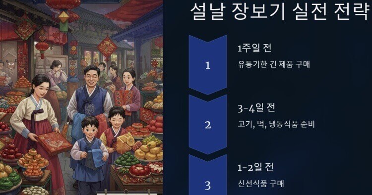 설날 장보기 실전전략 ppt 이미지