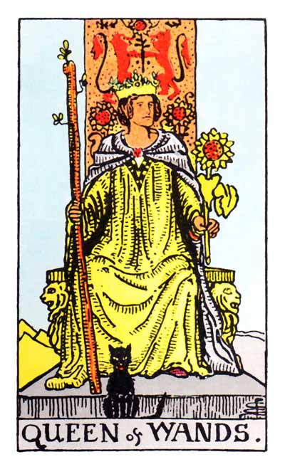  [타로카드 해석] 완즈.13 (정/역방향)-Queen of Wands