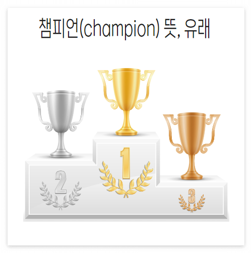챔피언(champion) 뜻&#44; 유래