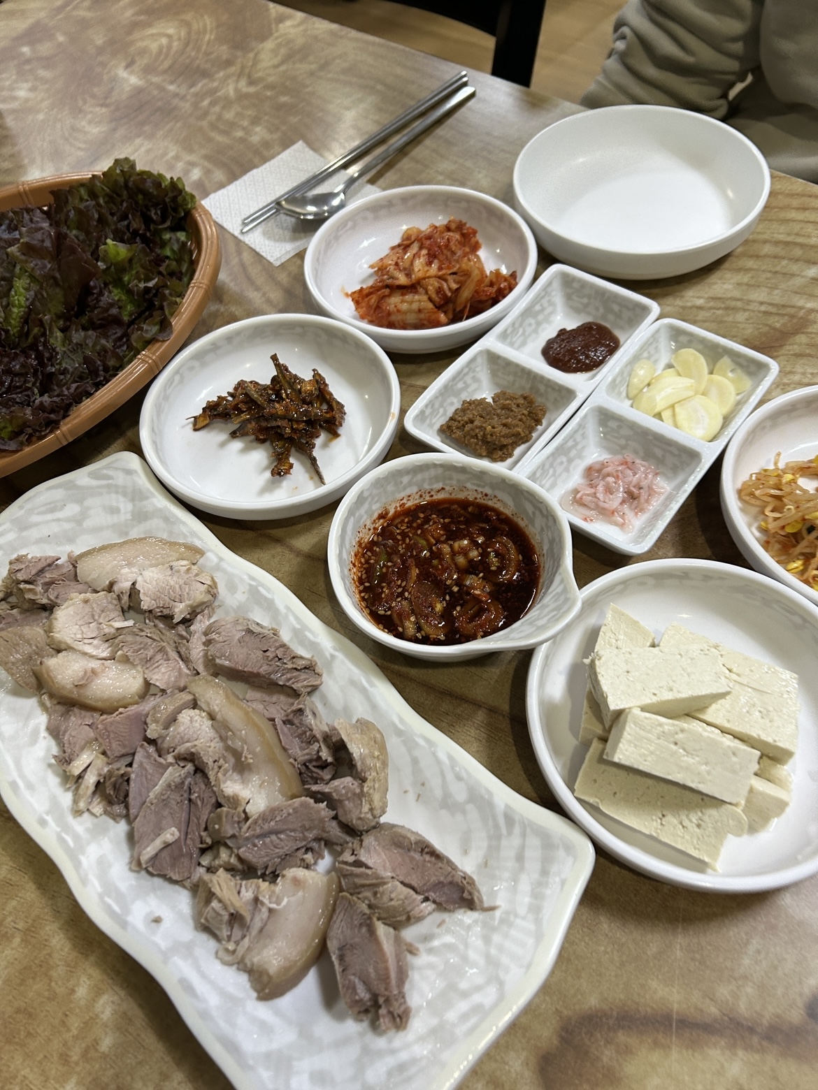 안동 병산손국수 돼지고기 수육