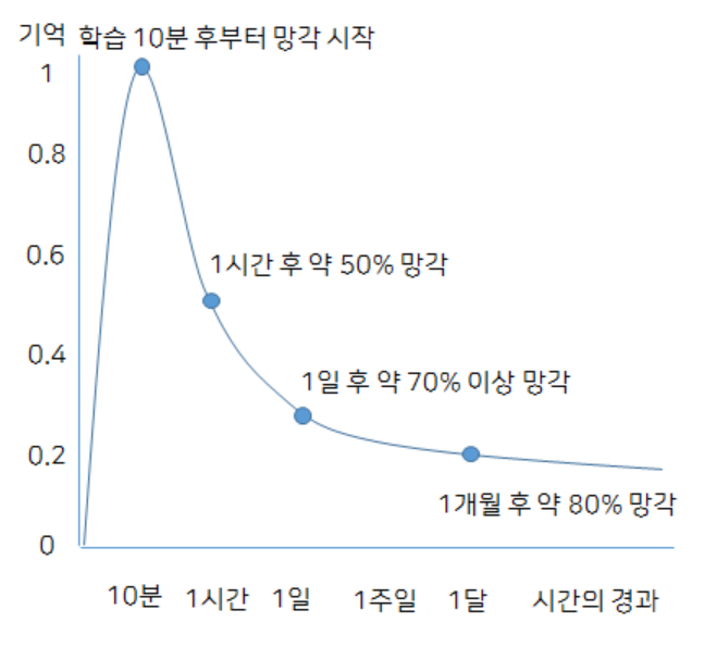 망각 주기 그림