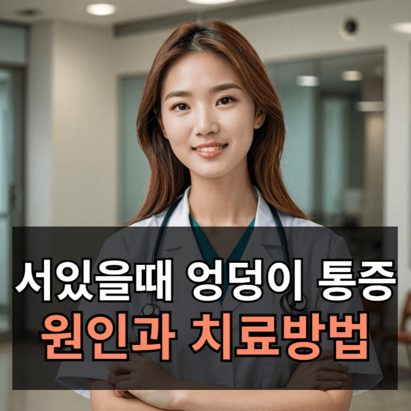 서있을때 엉덩이 통증 원인과 치료방법
