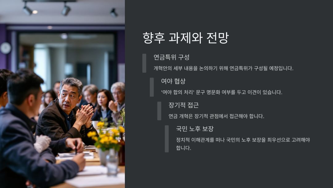 연금특위 구성과 여야 협상