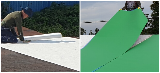 지붕방수-절연시공-단열베이스카펫-트라이슈머-시공과정