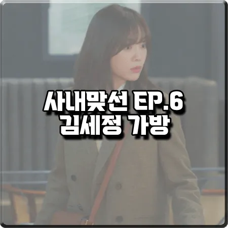  사내맞선 6화 김세정 가방 :: 바네사브루노 아떼 브라운 플레인 숄더백 : 신하리 크로스백