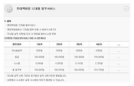 롯데백화점 롯데카드
