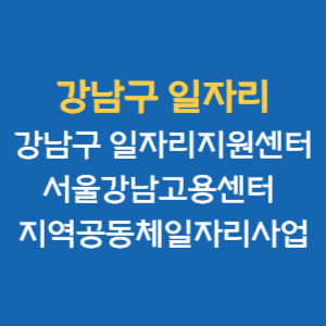 강남구 일자리 : 강남구 일자리지원센터- 서울강남고용센터- 지역공동체일자리사업