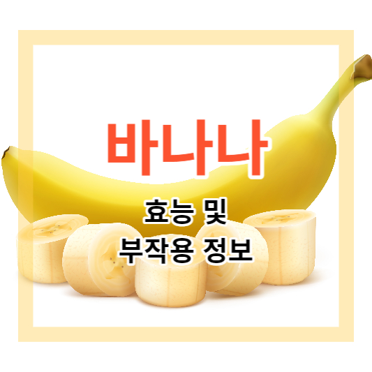  바나나 효능 6 가지와 부작용에 대하여 알아보기
