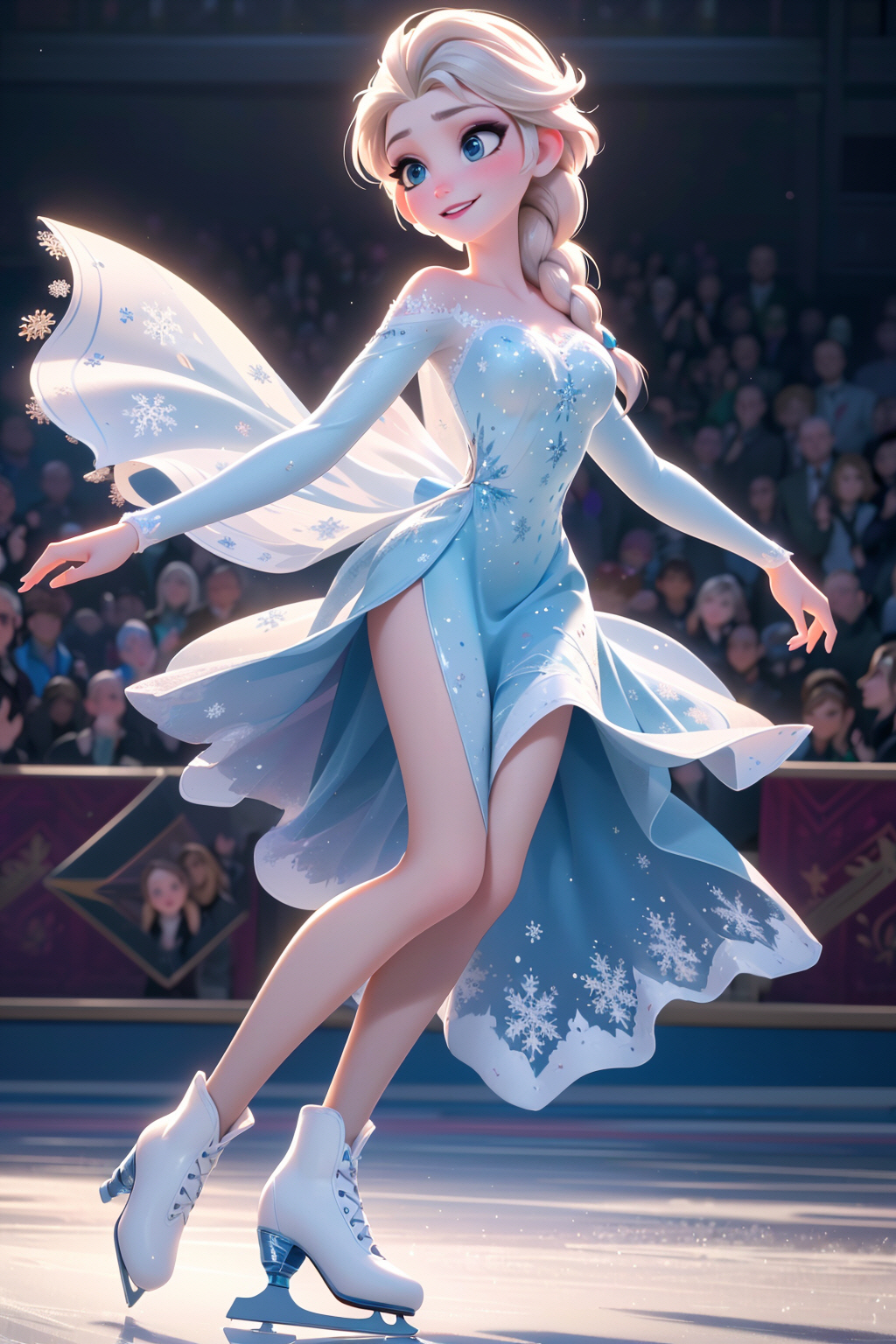 피켜스케이팅타는 겨울왕국의 엘사(Elsa) 표현 #9