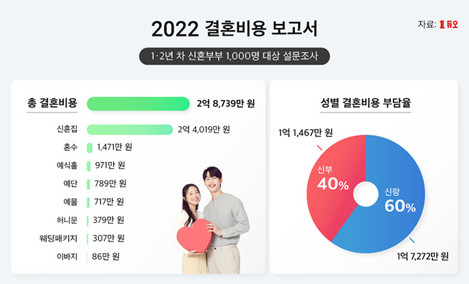 결혼비용 그래프
