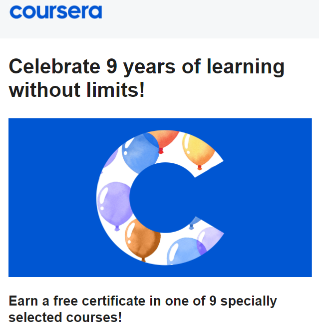  [코세라 9주년 이벤트] 인공지능 수업이 무료!