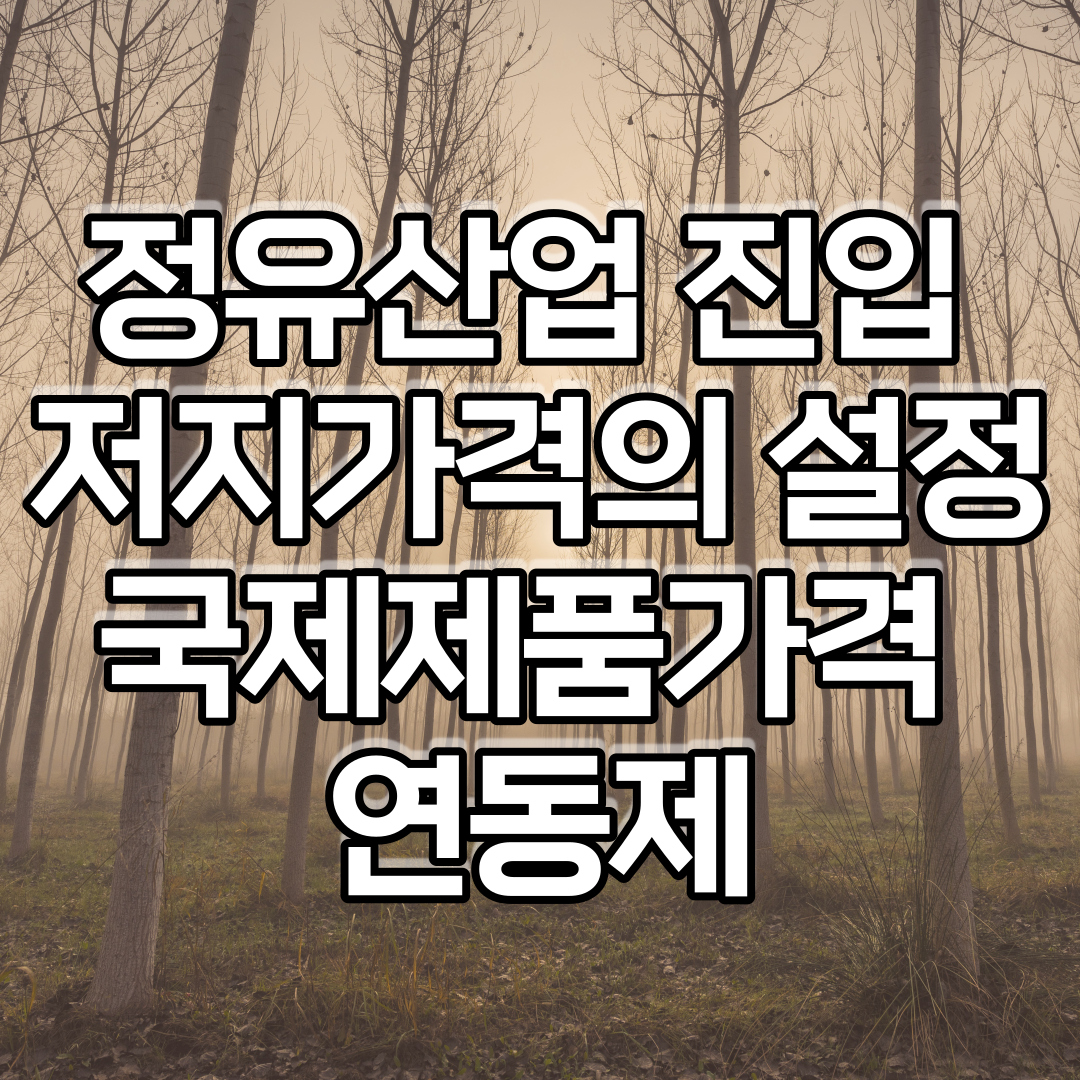  정유산업 진입 저지가격의 설정 국제제품가격 연동제