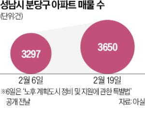 성남시 분당구 아파트 매물 증가 1
