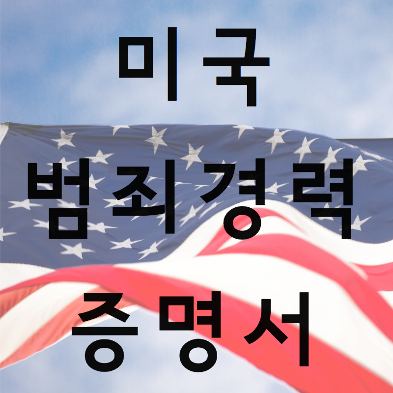  [미국] 범죄경력증명서, 어떻게 발급받지?