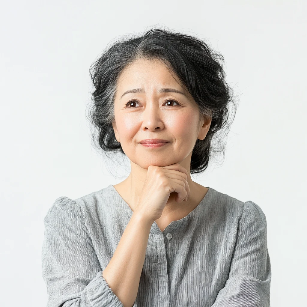 국민연금과 개인연금 항목을 나란히 놓고 고민하는 여성