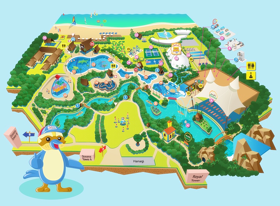 PIC 웹사이트의 야외 지도 시설