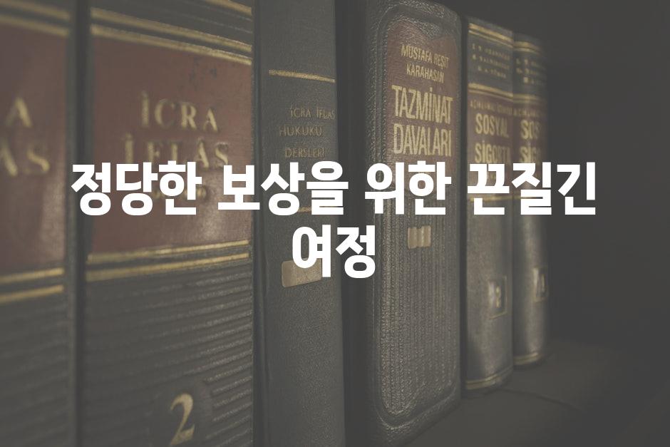 정당한 보상을 위한 끈질긴 여정