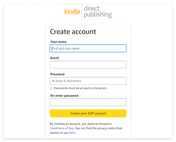 아마존KDP 회원가입