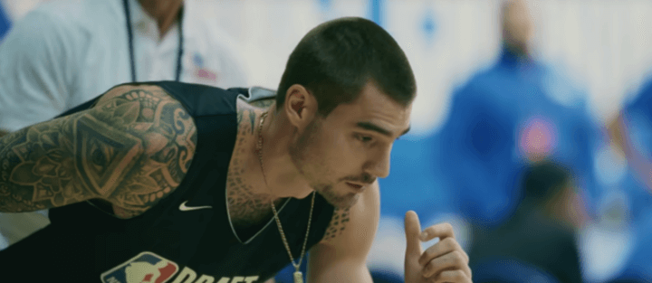 영화 허슬 NBA 드래프트 콤바인 3/4 스프린트 장면