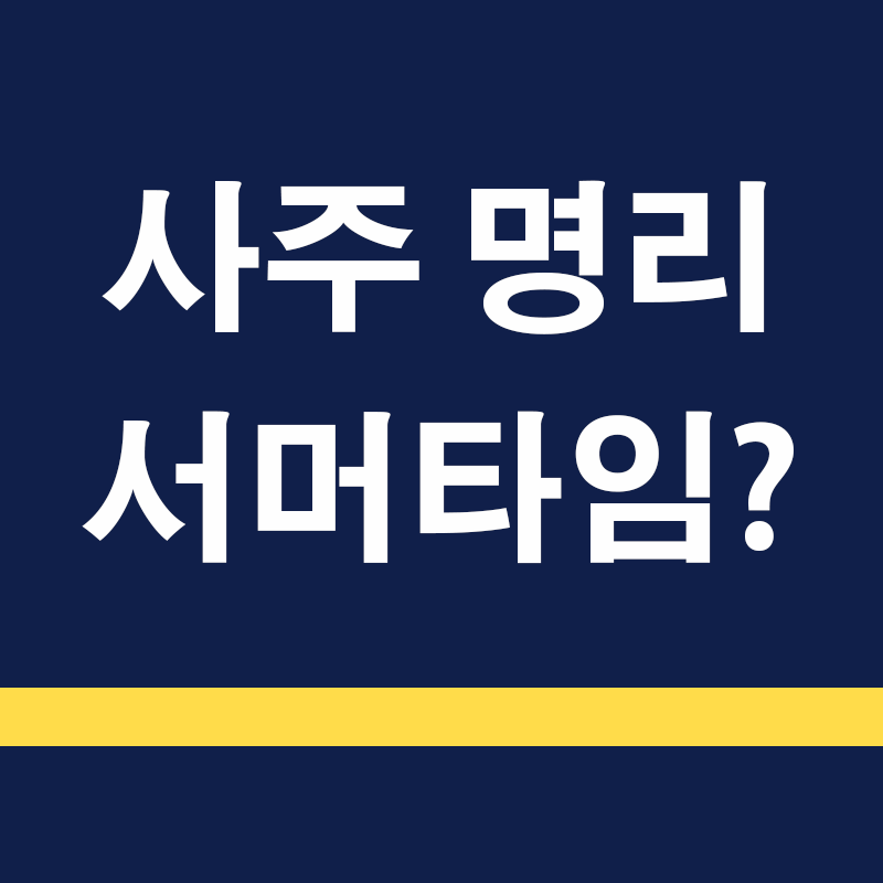 서머타임의 원리: 자연계의 시간을 기준으로