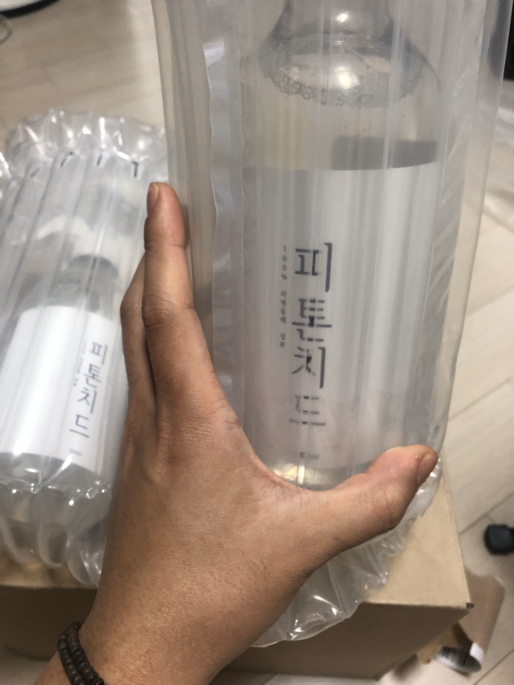  차 에어컨 냄새 제거 편백수원액으로 잡았어요.
