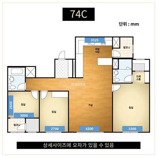 e편한세상-금빛-그랑메종-74C-사이즈