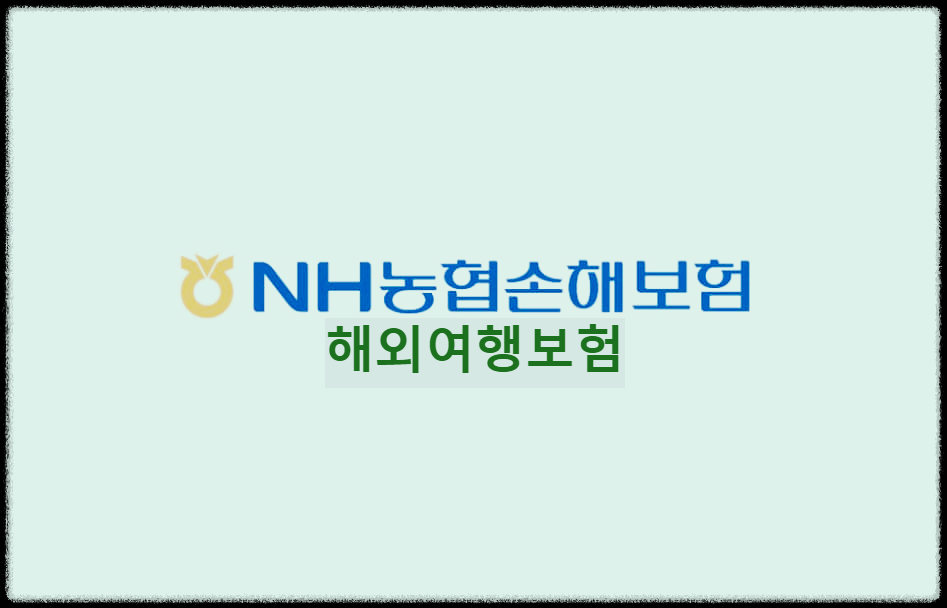  NH농협손해보험 해외여행보험 : 여행과 관련된 모든것을 책임지는 든든한 여행자보험