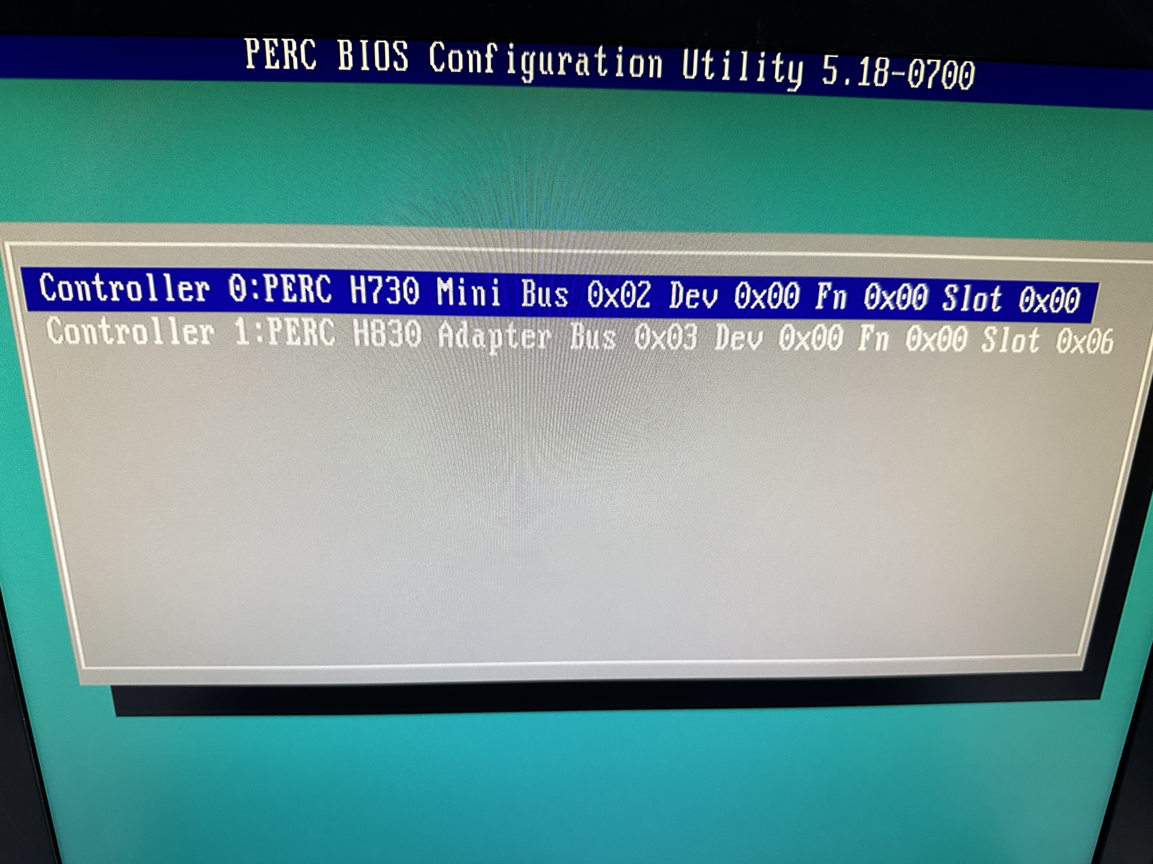 NX3230 Storage 서버 Controller BIOS