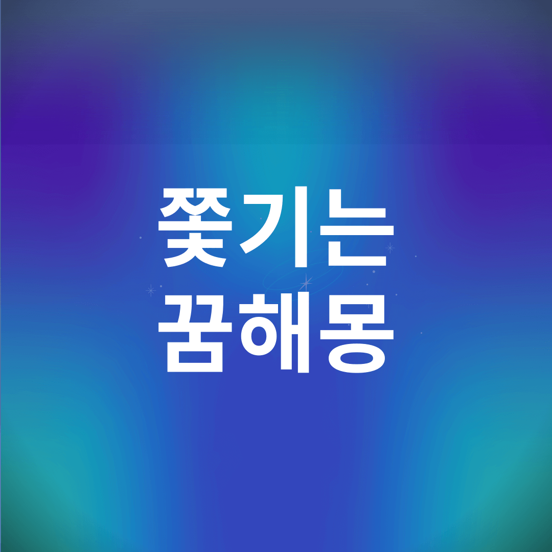 쫓기는 꿈 해몽