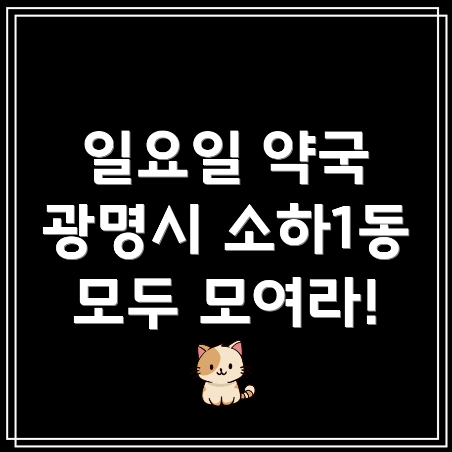 일요일 영업 약국