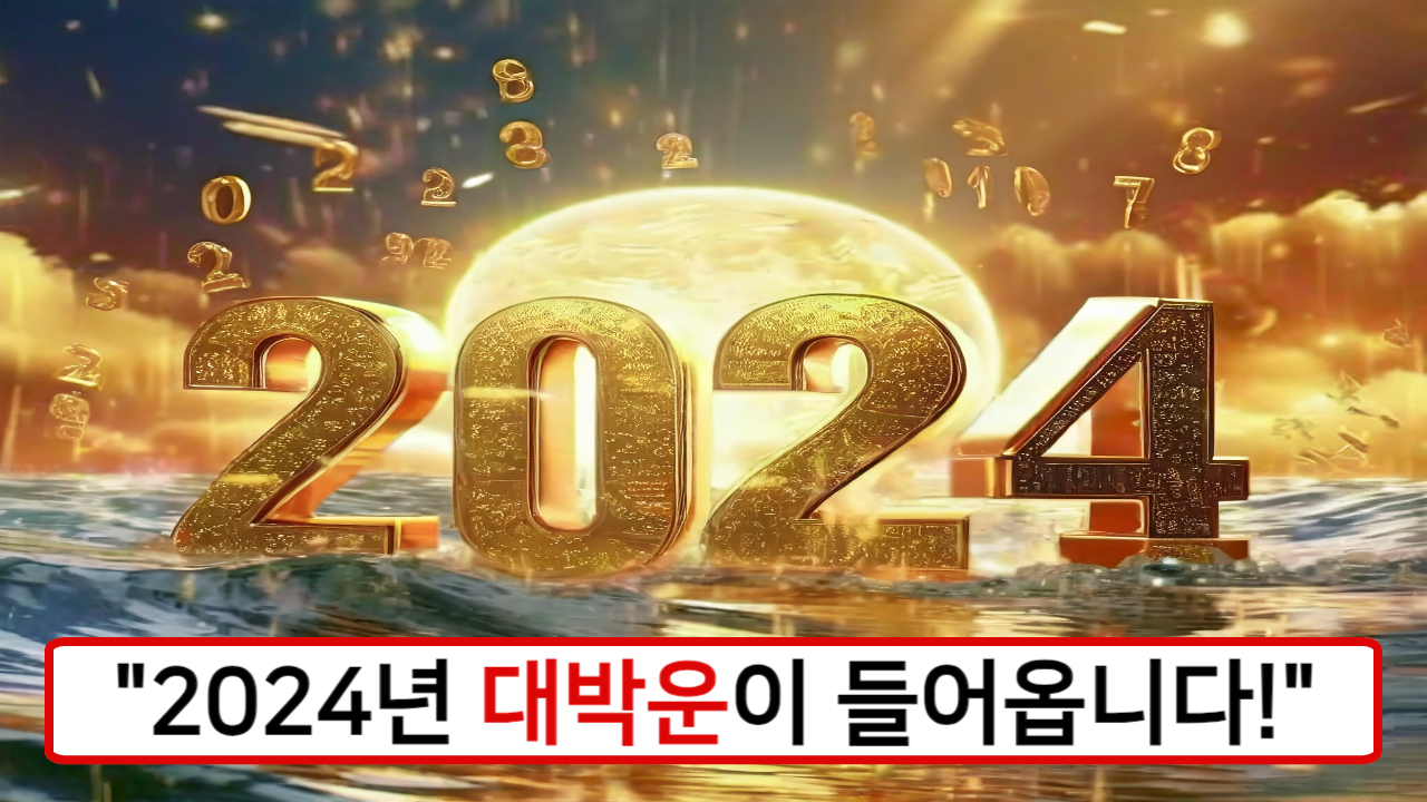 "2024년 대박운을 예고하는 특별한 징조들!" 풍요롭고 행복한 한 해가 될 것입니다.