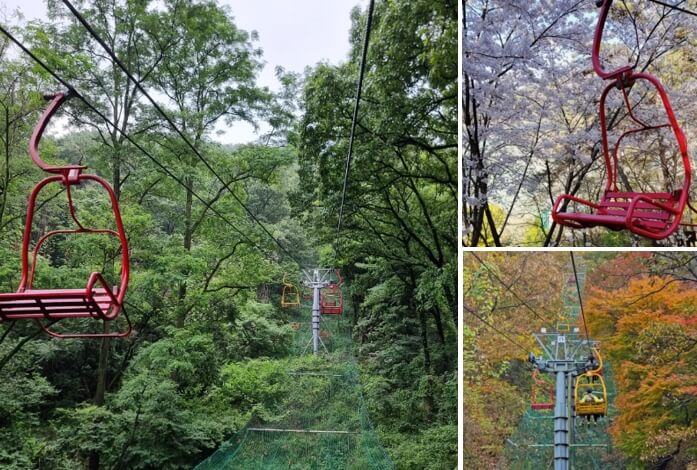 광주-무등산-지산유원지-리프트,벚꽃,단풍