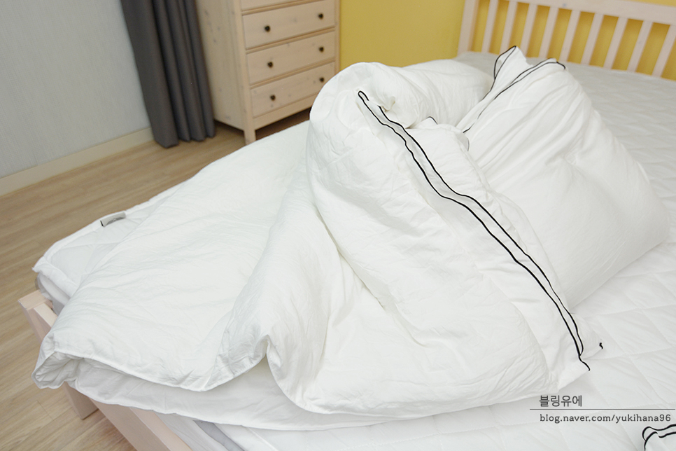 화이트 침구로 침실 장식 에어 룸 이불 세트, 8