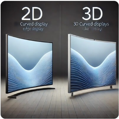 디스플레이 패널 2D와 3D 곡률의 이해