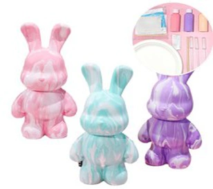 플루이드베어(23cm) 만들기 DIY 풀세트 푸어링베어 포포베 만들기 곰돌이 DIY&#44; 바이올렛/화이트/네이비