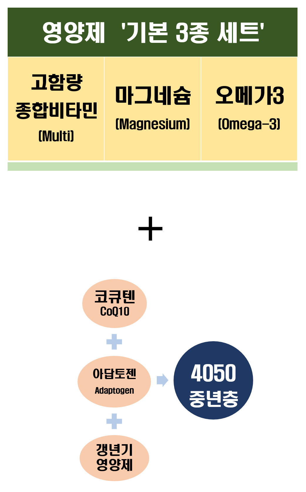 4050 중년에 좋은 영양제 조합