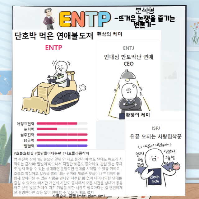 ENTP 연애타입과 꼬시는법